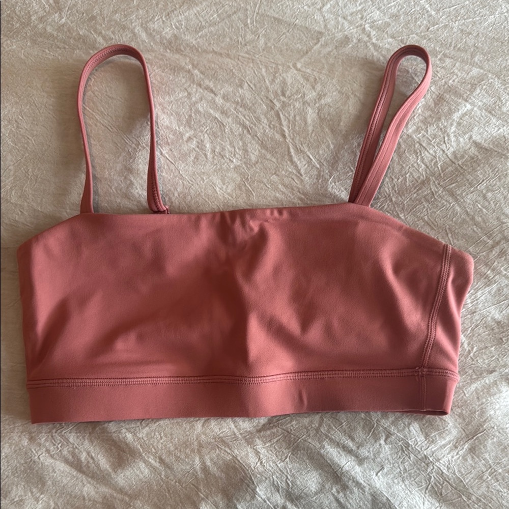 CRZ YOGA Butterluxe Adjustable Spaghetti Sports Bra - Briar Rose